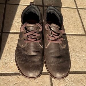 Ecco Brown Leather Men's Shoes